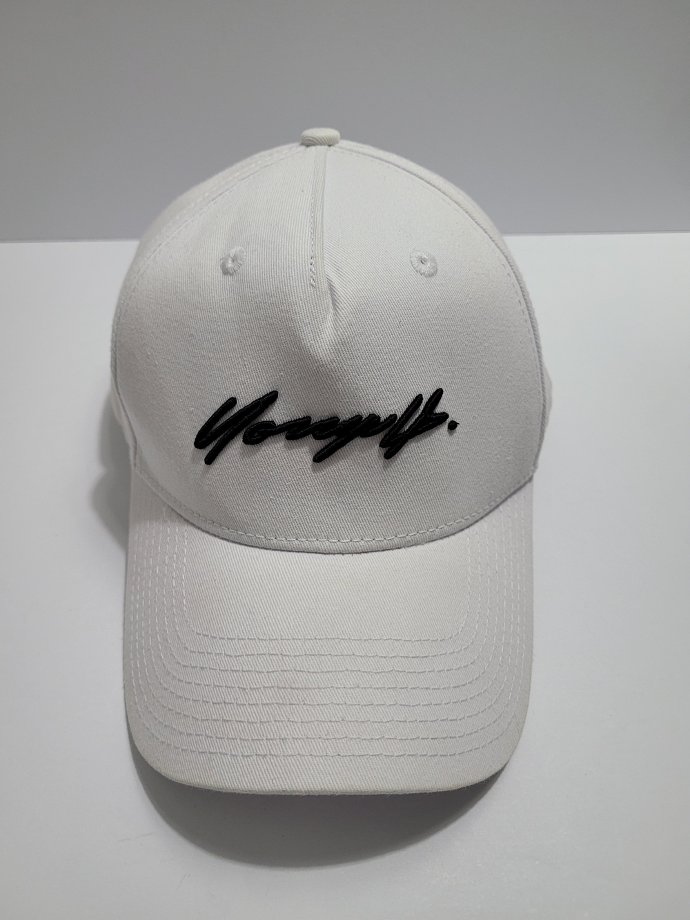YoungLA White Embroidered Script Cap/Hat